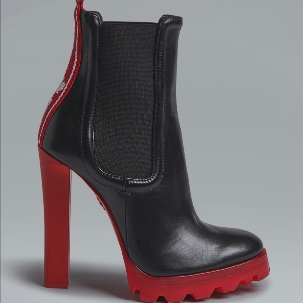 Dsquared Red Tape Stiletto Ankle Boots